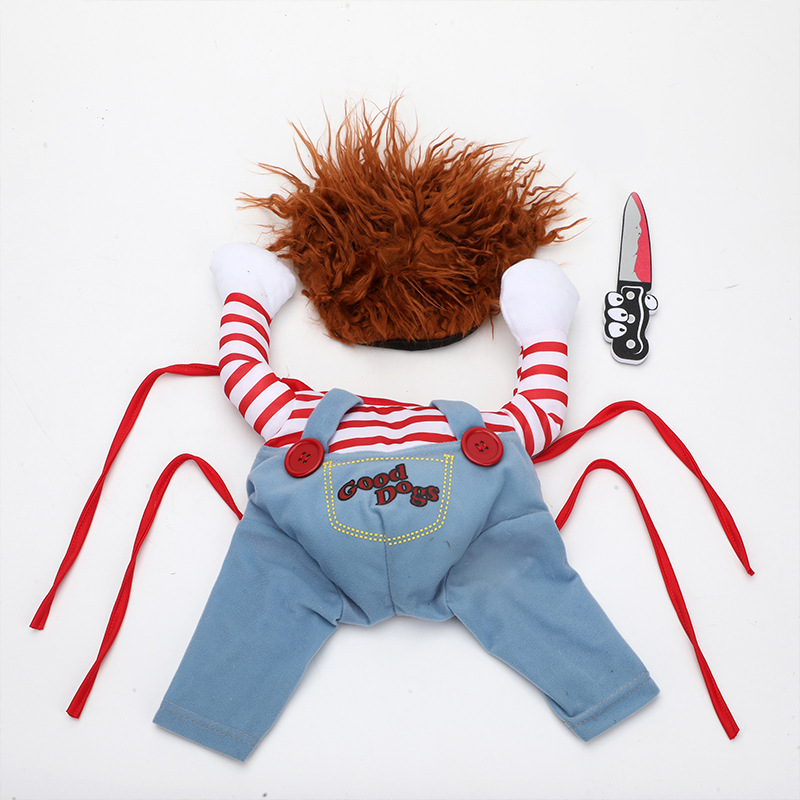 Halloween Pet Costume Pet Dog Funny Clothes Adjustable Dog Cosplay Costume Scary Costume Party Gatherings - Imagen 6