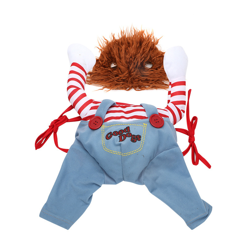 Halloween Pet Costume Pet Dog Funny Clothes Adjustable Dog Cosplay Costume Scary Costume Party Gatherings - Imagen 3