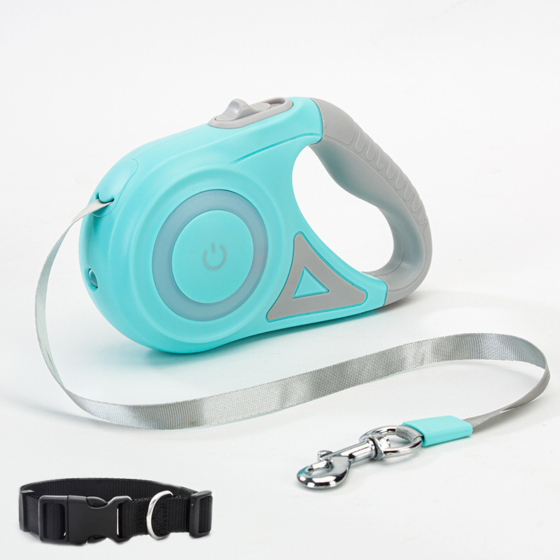 Dog Leash Retractable Leash And Dog Collar Spotlight Automatic Pet Dog Cat Traction Rope For Small Medium Dogs Pet Product - Imagen 7