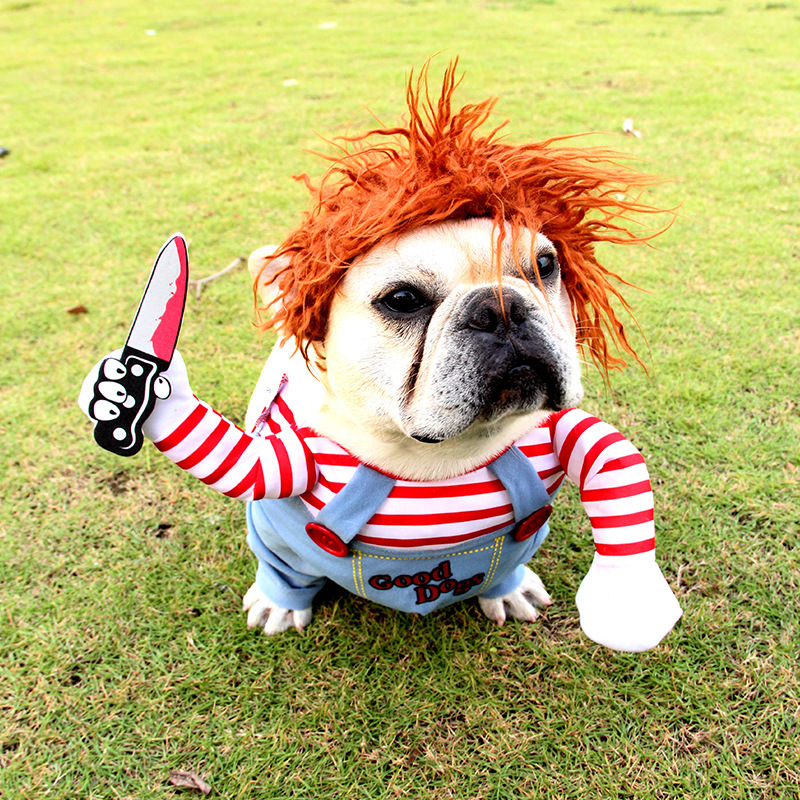 Halloween Pet Costume Pet Dog Funny Clothes Adjustable Dog Cosplay Costume Scary Costume Party Gatherings - Imagen 8