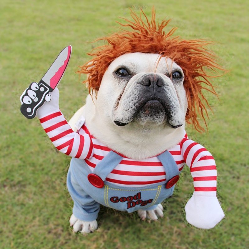 Halloween Pet Costume Pet Dog Funny Clothes Adjustable Dog Cosplay Costume Scary Costume Party Gatherings - Imagen 2