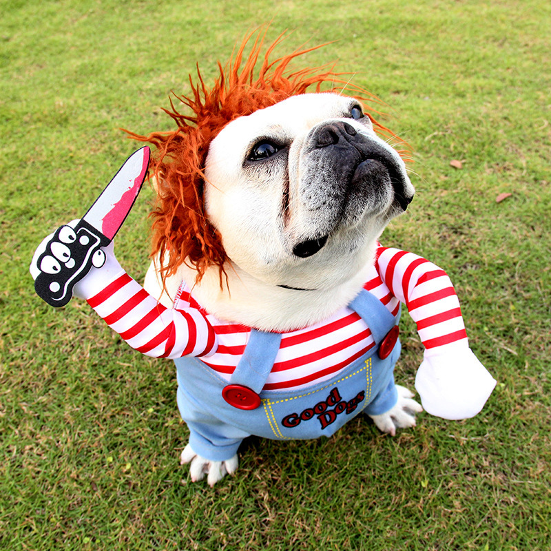 Halloween Pet Costume Pet Dog Funny Clothes Adjustable Dog Cosplay Costume Scary Costume Party Gatherings - Imagen 9