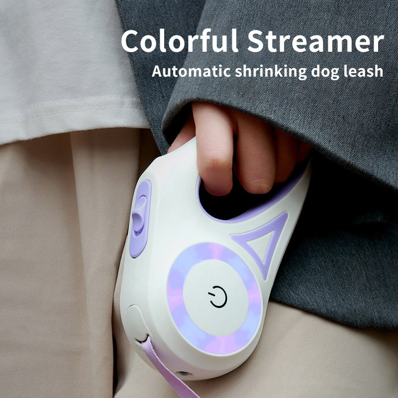 Dog Leash Retractable Leash And Dog Collar Spotlight Automatic Pet Dog Cat Traction Rope For Small Medium Dogs Pet Product - Imagen 4