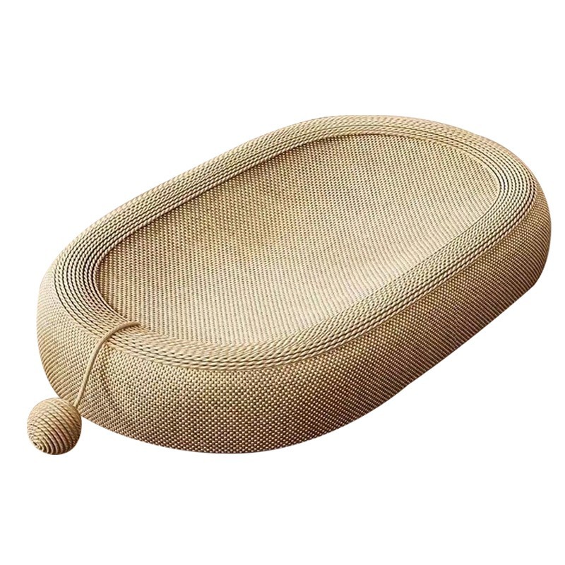 Rascador ovalado para gatos - Cama rascadora para gatitos, alfombrilla de rascado con forma de cuenco, nido y centro de actividades/Oval Cat Scratcher Board Bed Kitten Scratching Pad Bowl Nest Activity Center - Imagen 5